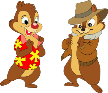 Chip and Dale rush to the rescue, cartoon