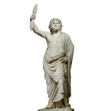 Roman god Jupiter, sculpture