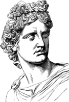 Drawing of the Apollo sculpture
