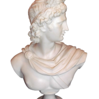 Apollo statue bust