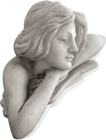 Plaster sculpture of a girl
