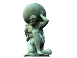Titan Atlant sculpture