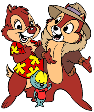 Chip and dale chipmunks, characters, disney