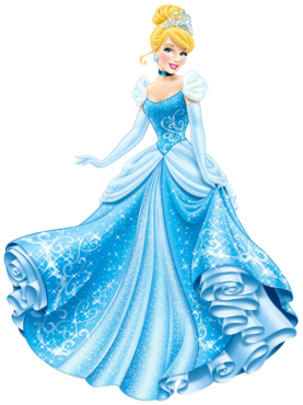Cinderella in a blue dress