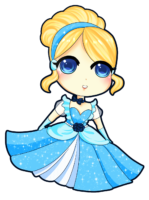 Cinderella chibi, cartoon