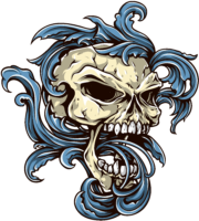 Tattoo,skull, graffiti