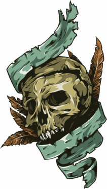 Tattoo sketch, skull