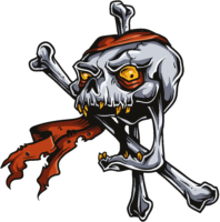 Pirate skull, tattoo