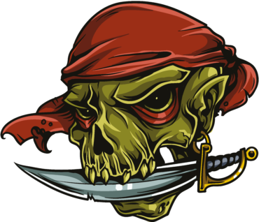 Pirate tattoo, skull