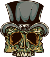 Skull tattoo, sketch