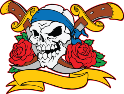 Pirate skull tattoo