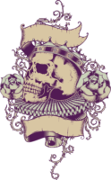 Tattoo, skull, wallpaper