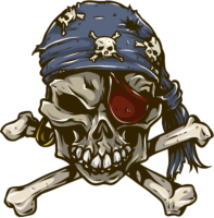 Jolly roger tattoo