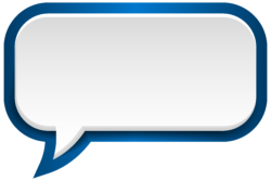 white message cloud illustration, speech text bubble, speech bubble blue white, corner, rectangle, clipart png