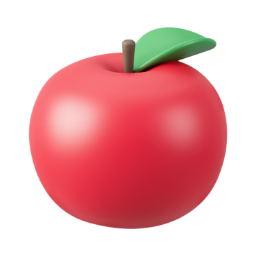 apple 3d icon