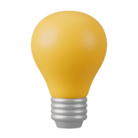 lightbulb 3d icon