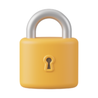 lock 3d icon